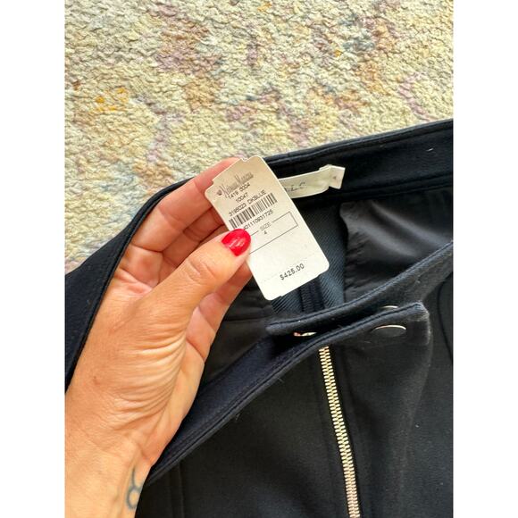 A.L.C. Navy Wool Blend Flared Pants - Picture 5 of 9